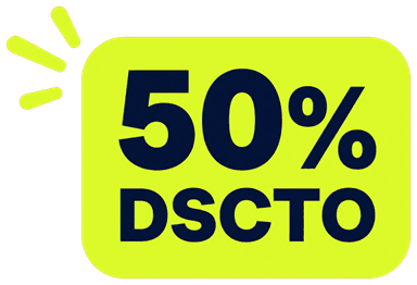 50% de descuento